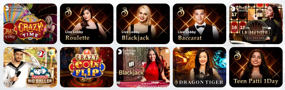 Giochi da casinò dal vivo TABACKBET CASINO